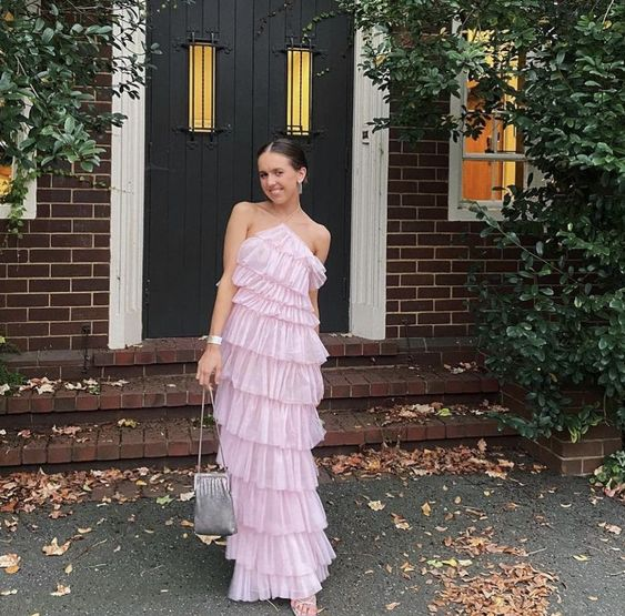 Unique Halter Layered Tulle Prom Dresses Long Bridesmaid Dresses,DP361 DSProm Unique Halter Layered Tulle Prom Dresses Long Bridesmaid Dresses,DP361 DSProm