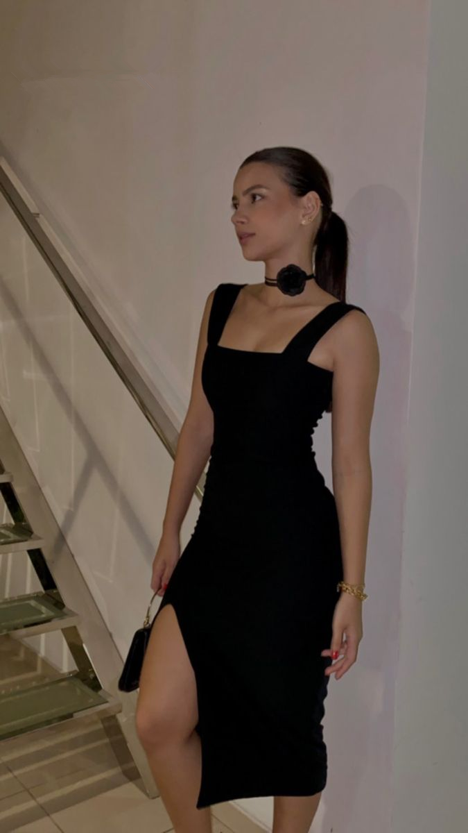 Classy Black Straps Sheath Cocktail Dress Midi Evening Party Dress DP3 DSProm Classy Black Straps Sheath Cocktail Dress Midi Evening Party Dress DP3 DSProm