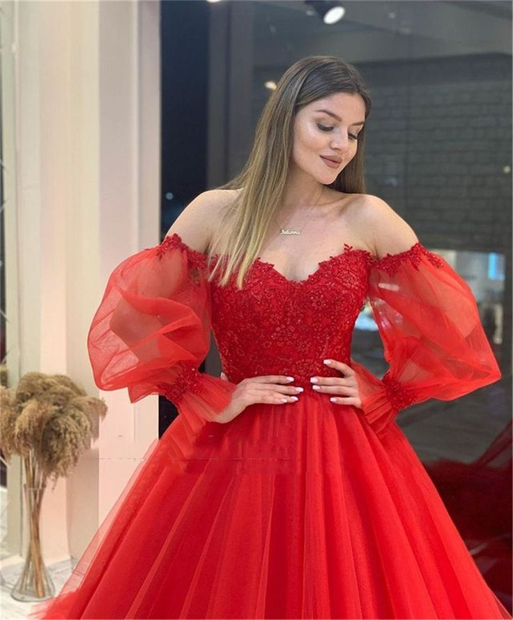 Luxury Long Tail Prom Dress Lace Prom Gown Detachable Sleeve,DP455