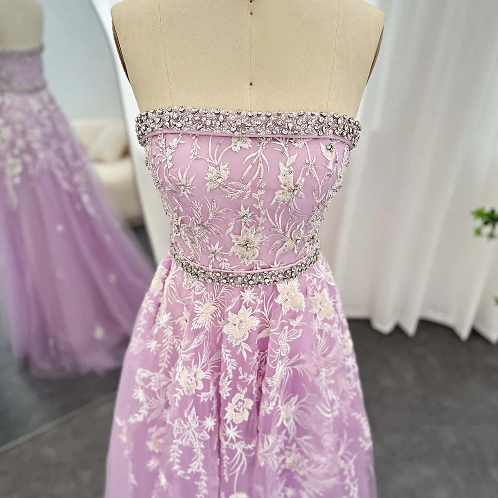 Olive Green Elegant Strapless Evening Dress Formal Prom Gowns with Beading,DP616