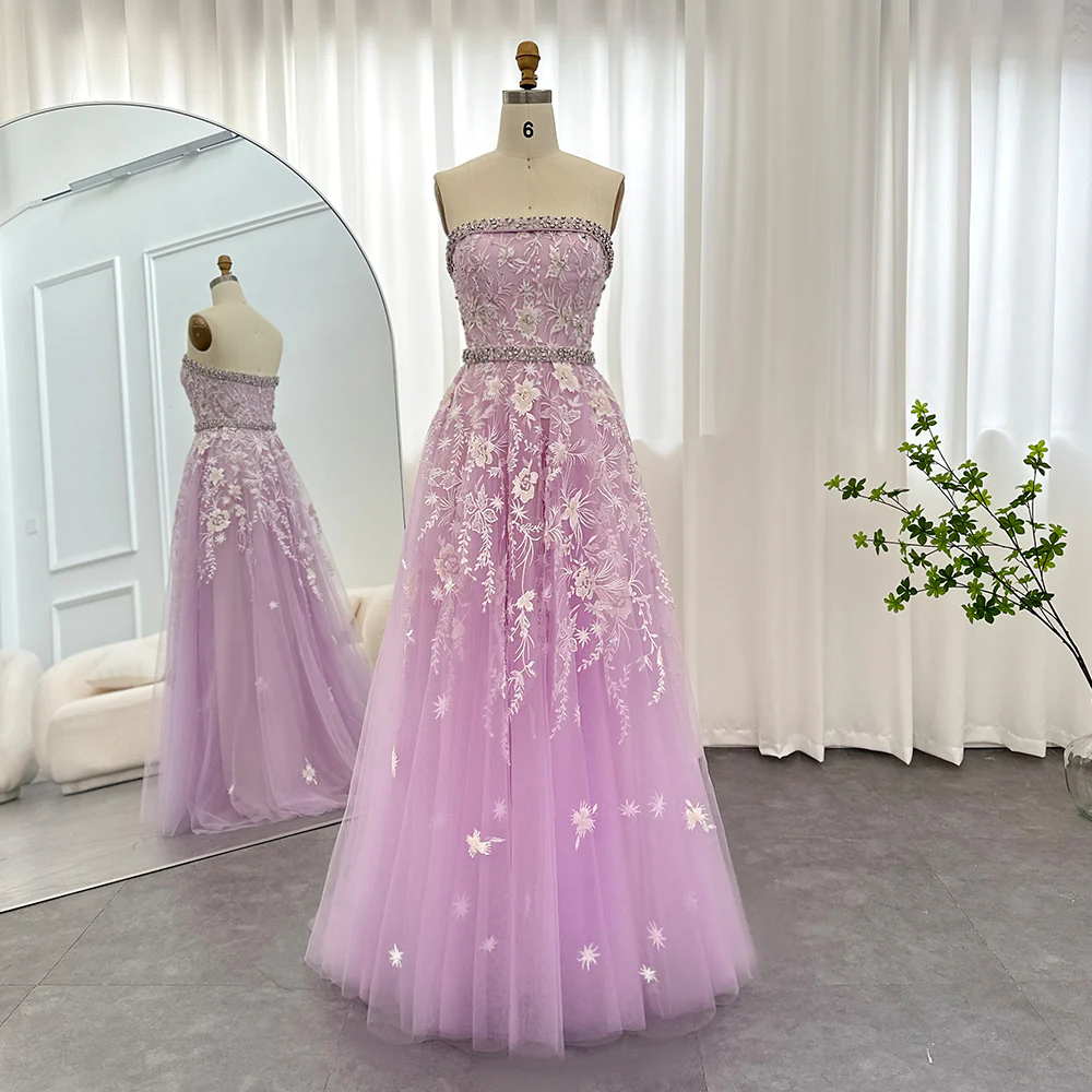 Olive Green Elegant Strapless Evening Dress Formal Prom Gowns with Beading,DP616
