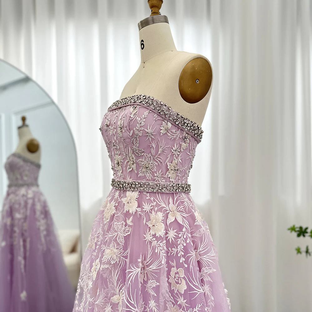 Olive Green Elegant Strapless Evening Dress Formal Prom Gowns with Beading,DP616