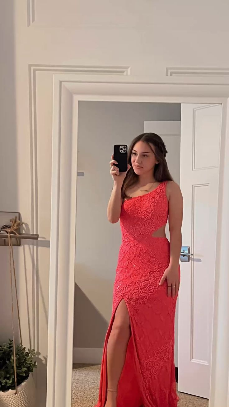 Robe de soirée fourreau longue asymétrique avec fente, DP985