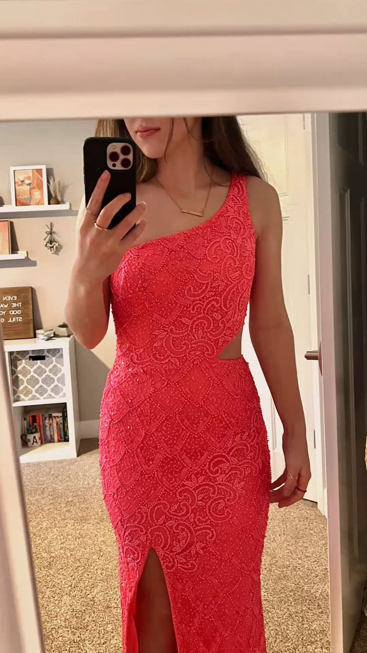 Robe de soirée fourreau longue asymétrique avec fente, DP985