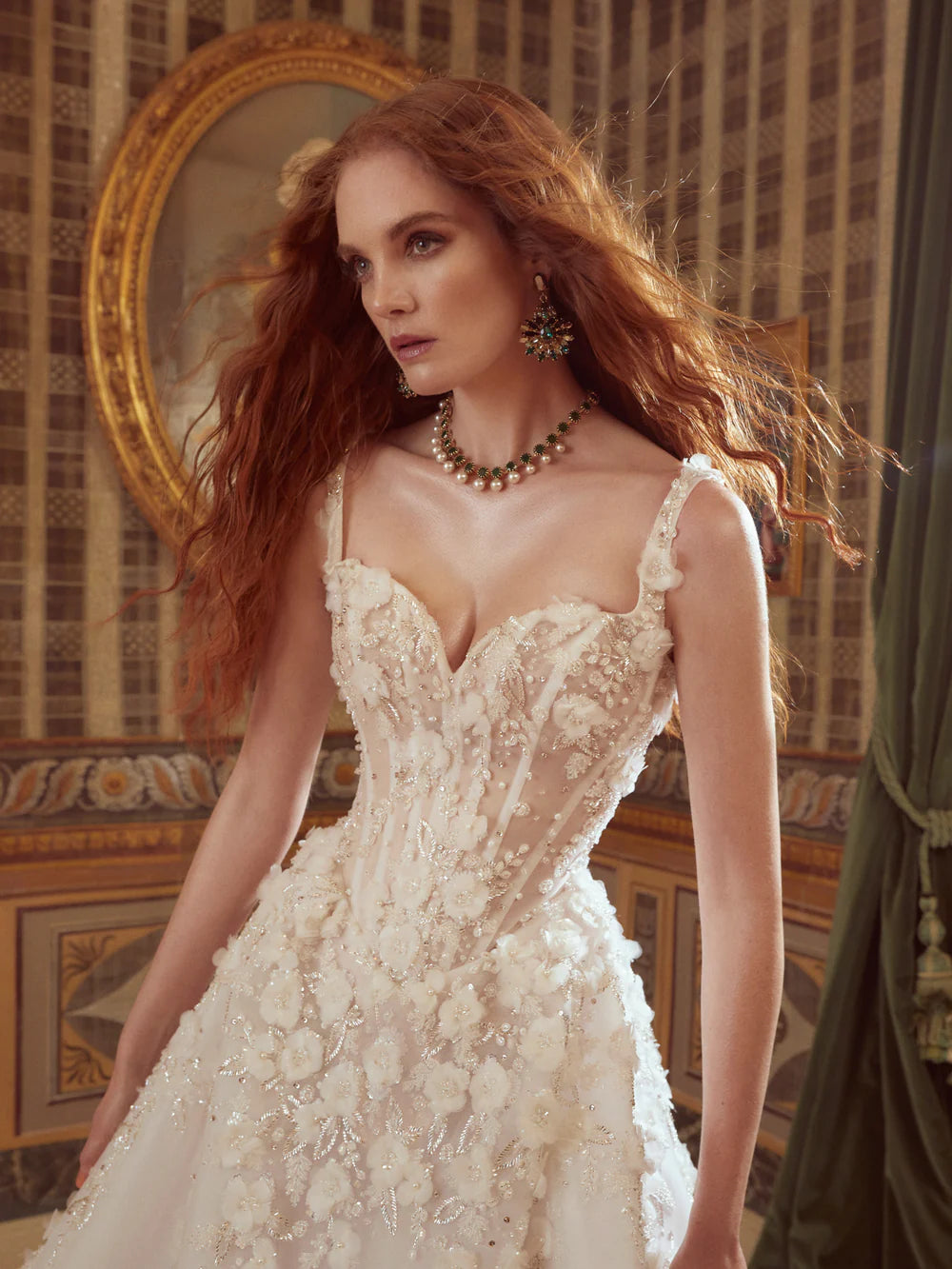 Gorgeous Ivory Sweetheart Applique Straps A-Line Wedding Dress Prom Dress Evening Dress DP6572