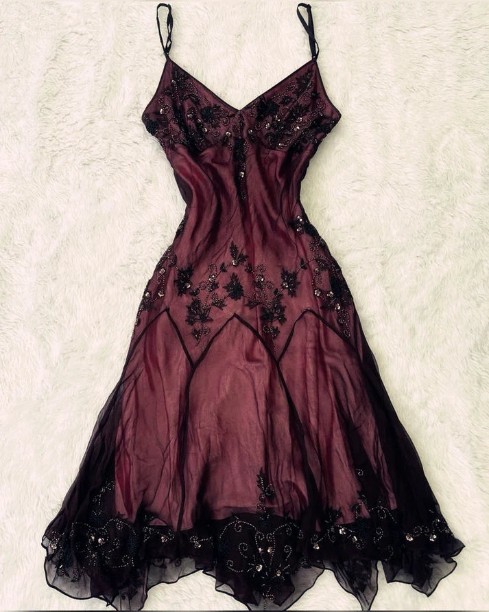Vintage Beaded Embroidery V-neck Mermaid Prom Dress Party Dress Evening Dress DP6479