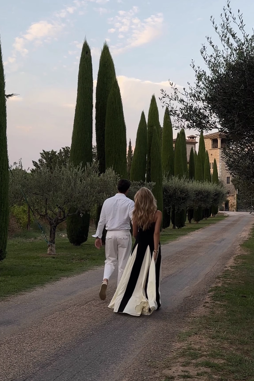 Vintage Black and White A-Line Prom Dress Spaghetti Strap Evening Dress Long Formal Dress, DP6608