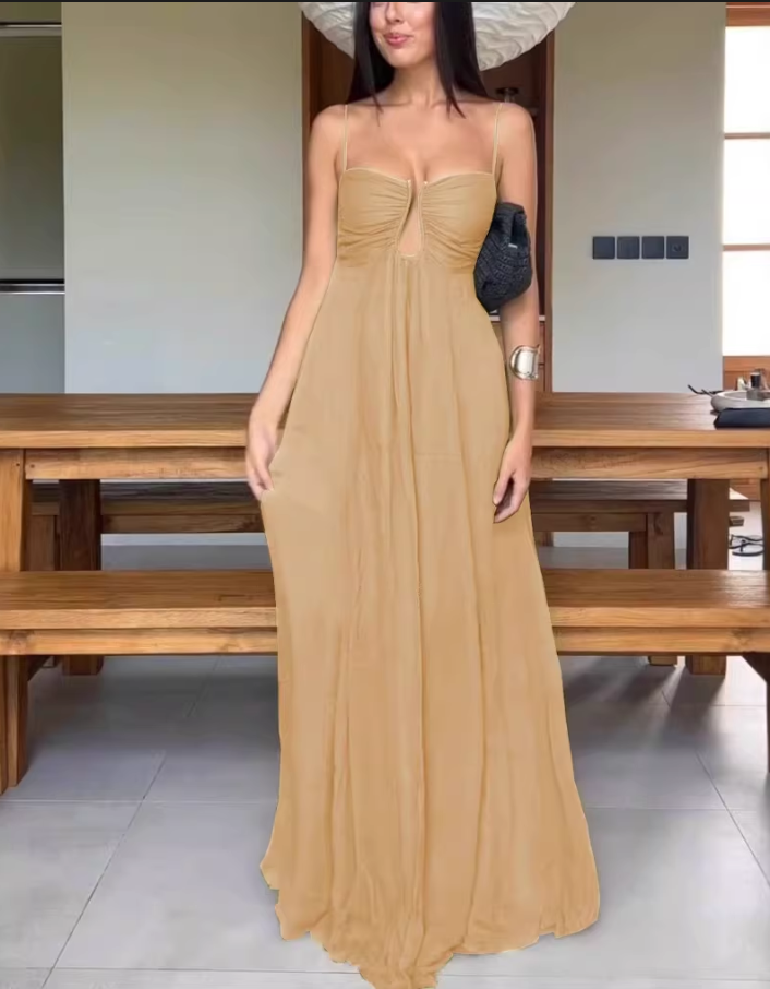 Luxury Elegant Olive Green Sweetheart Chiffon Evening Dress DP8098