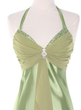 Robe de cocktail vintage vert clair à dos nu, robe de soirée, DP2680