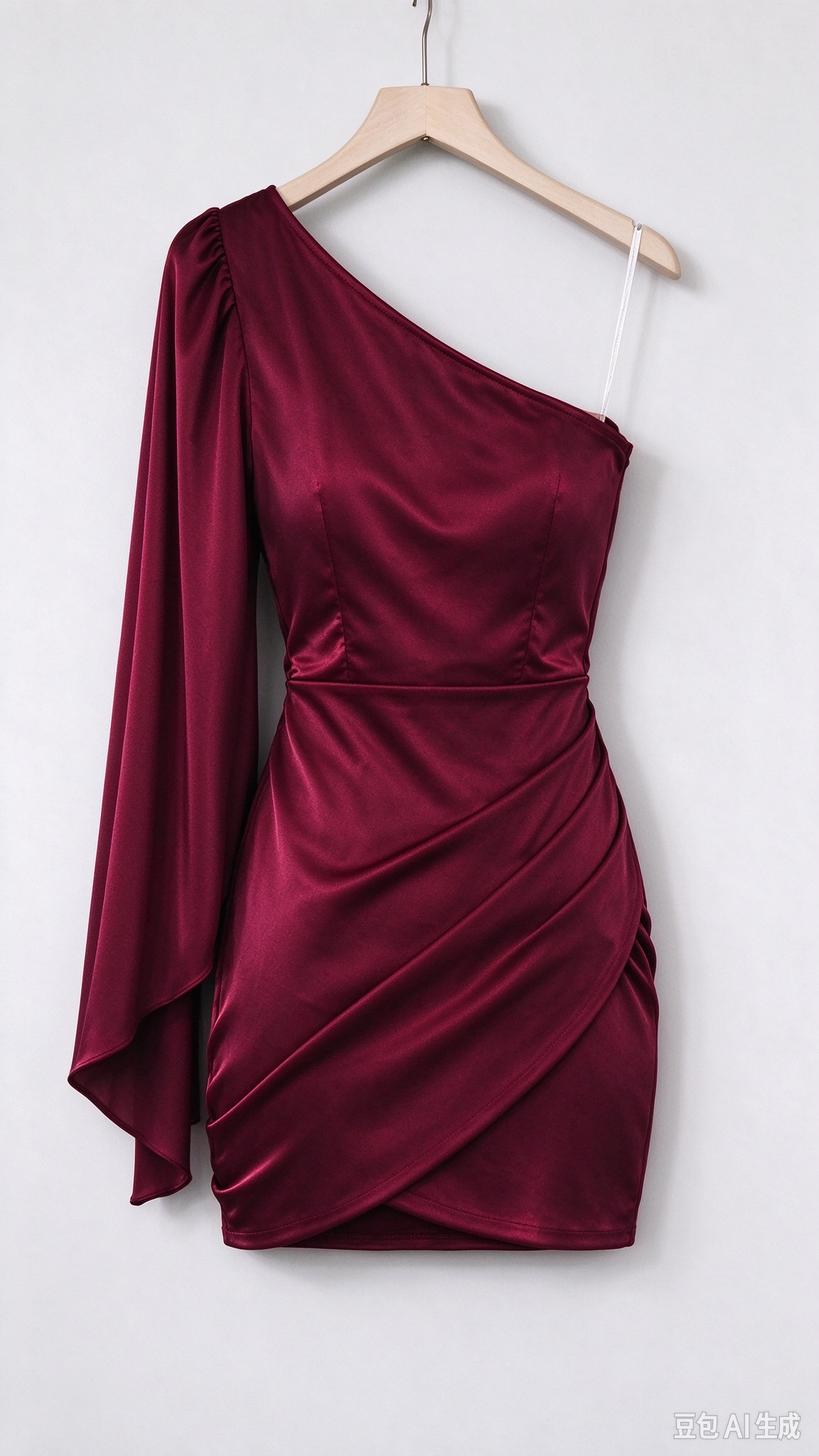 Royal Blue One Shoulder Sheath Short Party Dress, DP4145