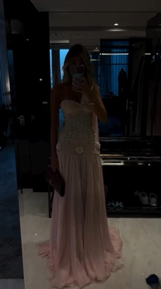 Unique Pink Applique Beaded Prom Dress Sheath Pleated Evening Gown One-shoulder Party Dress Floor-length Formal Dress DP6880