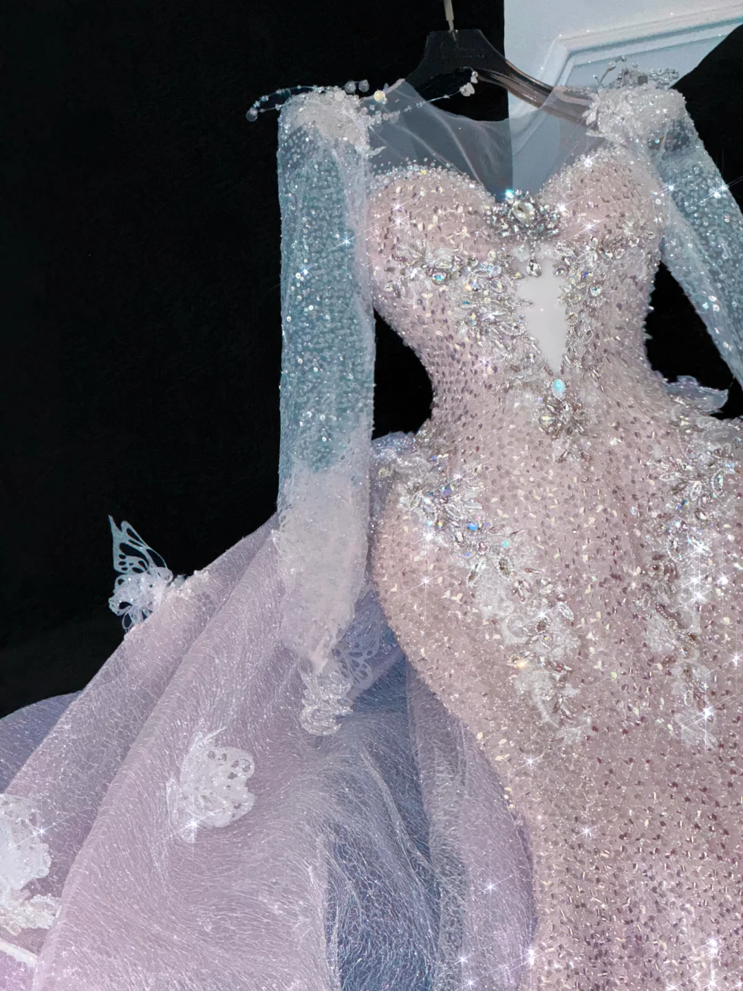 Vintage Shiny Pink Sequined Sweetheart Design Mermaid Prom Dress Evening Dress DP6222