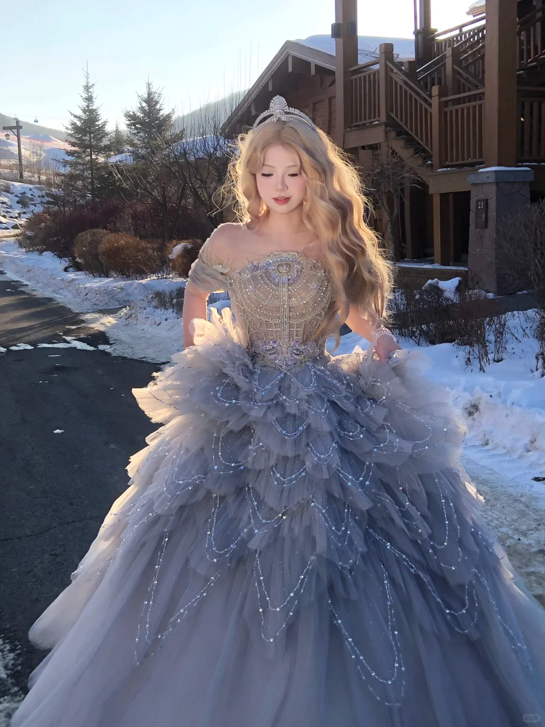 Gorgeous Glittering Sequined Beaded Off-the-shoulder Tulle Sweet 16 Quinceanera A-Line Evening Dress Ball Gown DP6300