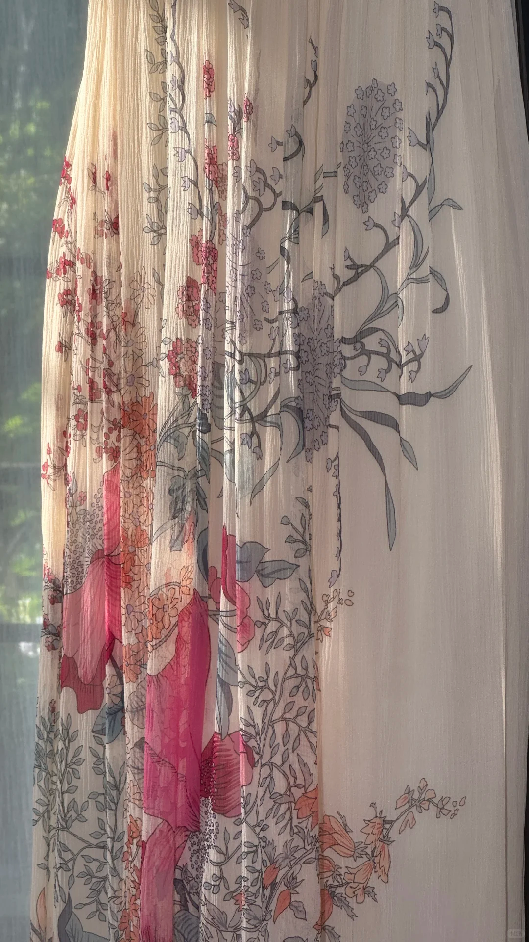 Enchanting V-neck Floral Jacquard Chiffon Prom Dress Evening Dress DP6311
