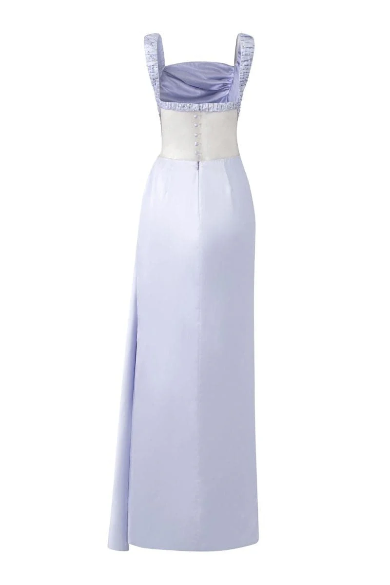 Simple Spaghetti Straps Sheath Satin Party Dress Wedding Guest Dress, DP3664