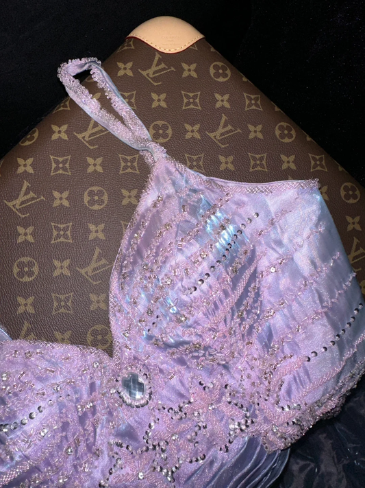 Superbe robe de soirée sirène longue en mousseline de soie avec bretelles et perles, tenue d'anniversaire, DP5069