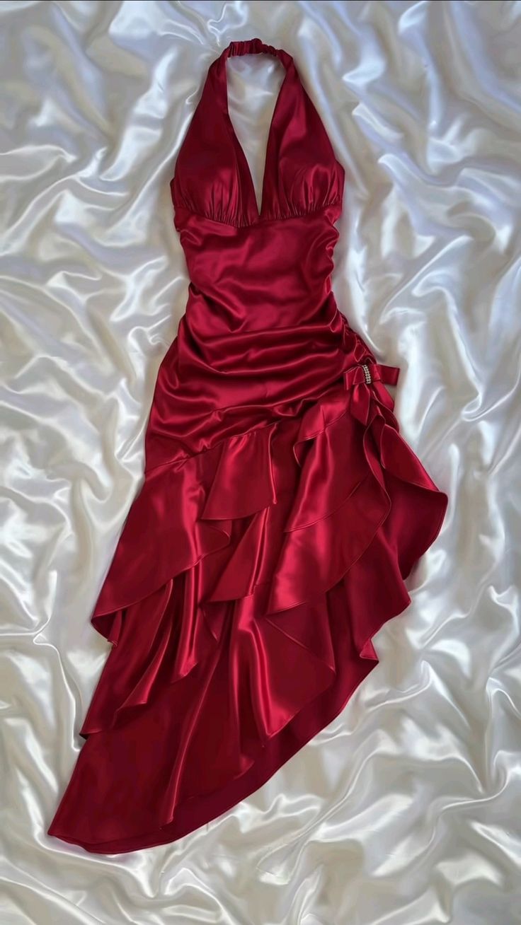 Vintage Mermaid Halter-Neck Satin Long Evening Party Dress Birthday Ou DSProm Vintage Mermaid Halter-Neck Satin Long Evening Party Dress Birthday Ou DSProm
