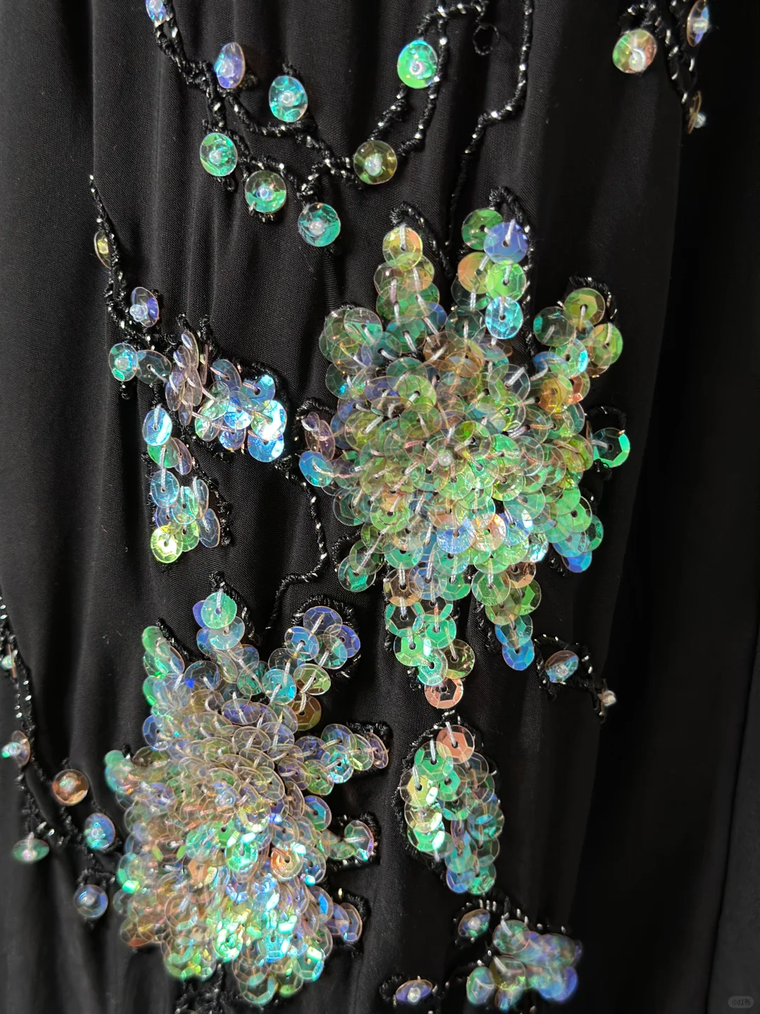 Vintage Schwarzes Perlenbesetztes Meerjungfrau Langes Partykleid Formales Abendkleid, DP4561