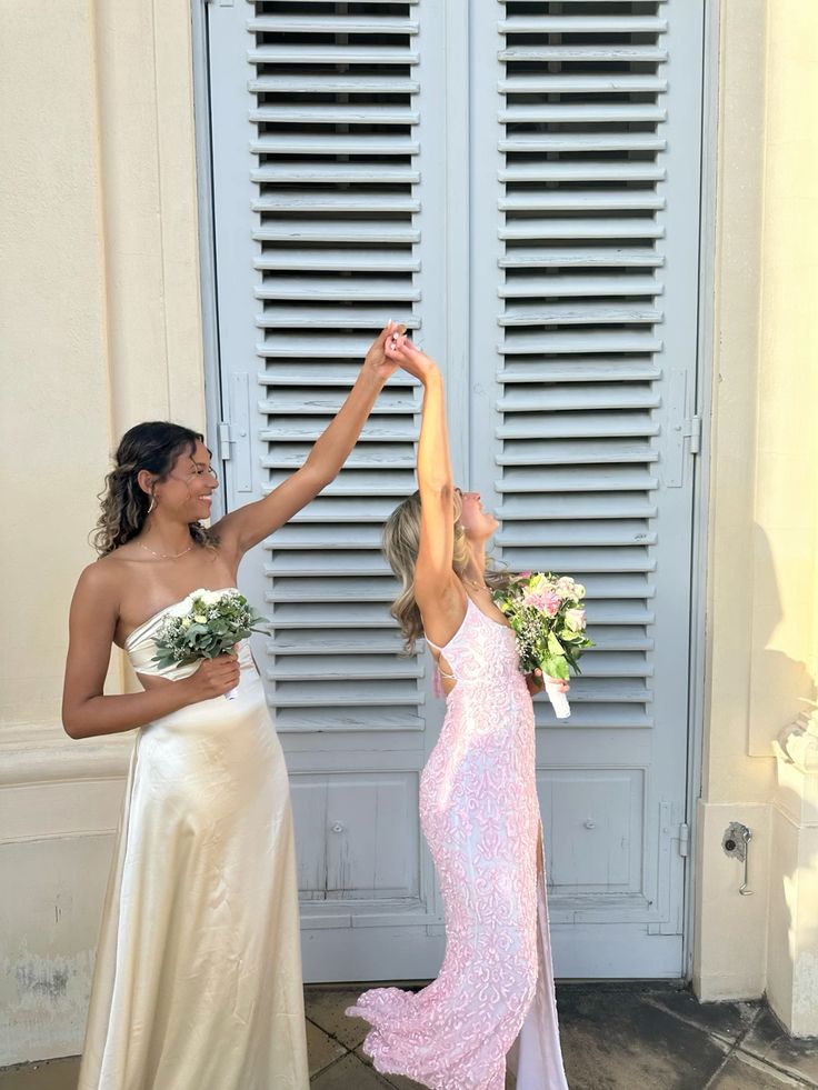 Robe fourreau rose longue à bretelles et sequins, robe de soirée fendue, DP4592