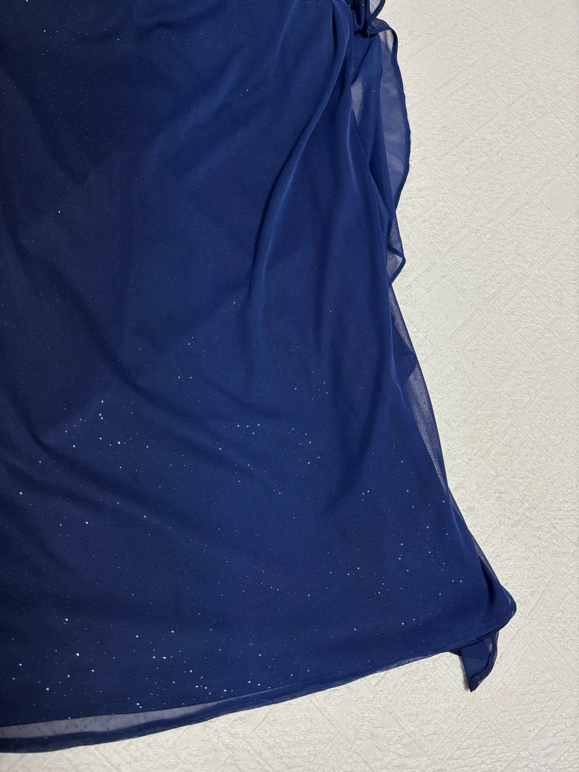 Dark Blue Halter Sheath Chiffon Long Party Dress Vintage Evening Dress, DP4759