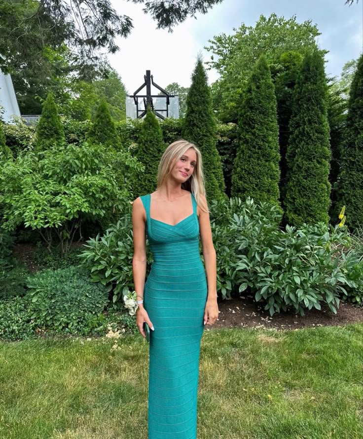 Elegant Green Straps Mermaid Long Party Dress Formal Evening Dress, DP4868