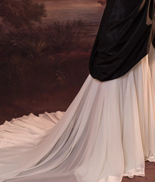 Elegant Spaghetti Straps A-Line Satin Long Prom Dress Formal Evening Gown, DP4913