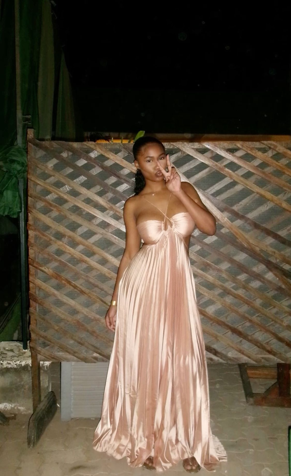 Pink Halter A-Line Satin Long Party Dress Fashion Summer Dress Vacation Dress, DP4958