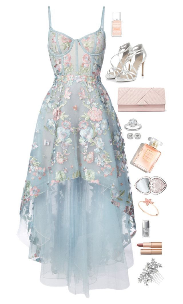 Blue Straps A-Line Floral Appliques High-Low Party Dress Birthday Outfits, DP4994