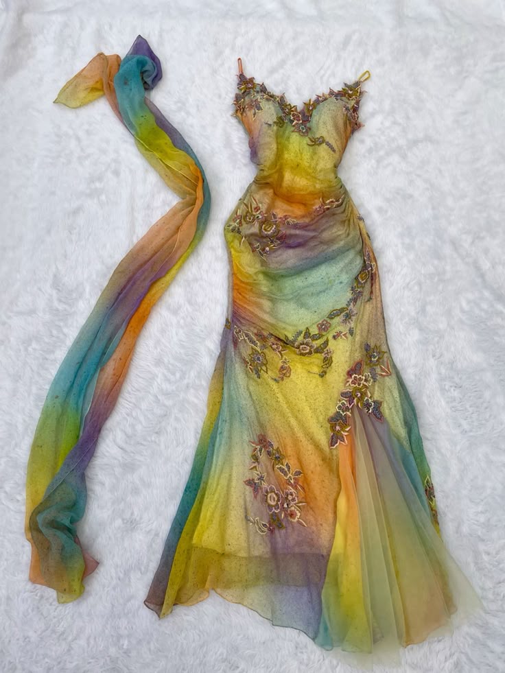 Colorful Straps Mermaid Appliques Vintage Long Party Dress Evening Dresses, DP5020