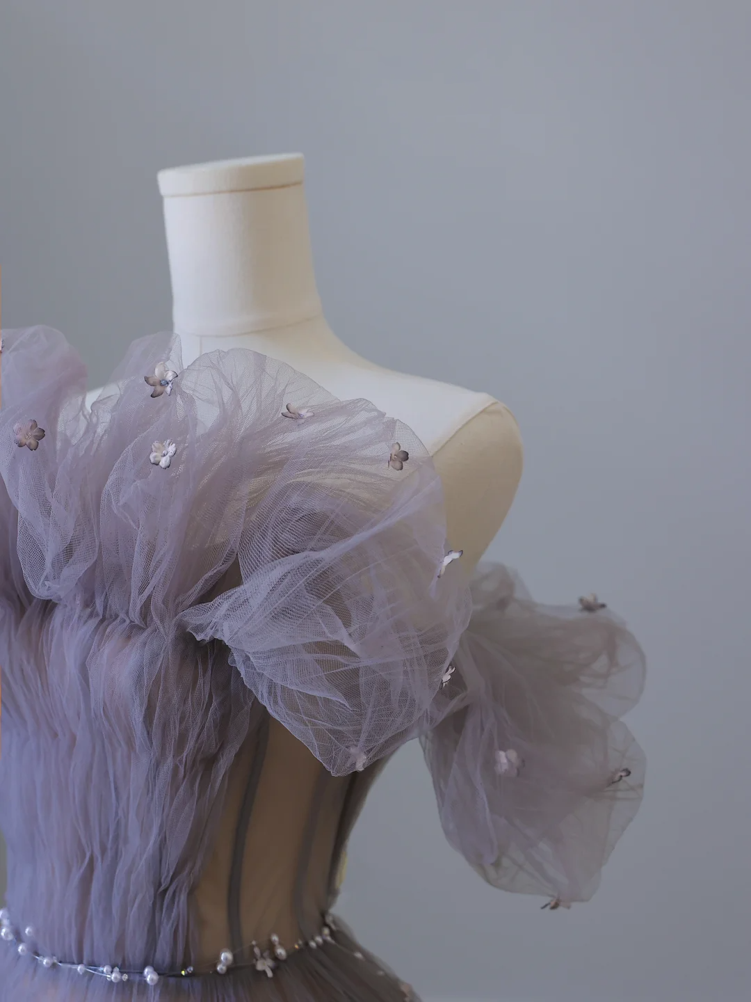 Elegant Strapless A-Line Tulle Long Formal Party Dress Evening Gowns, DP5294