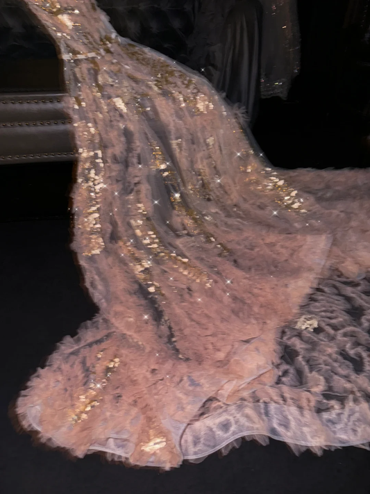 Glänzend rosa trägerloses langes A-Linien-Abendkleid Partykleid Geburtstagsoutfits, DP5333