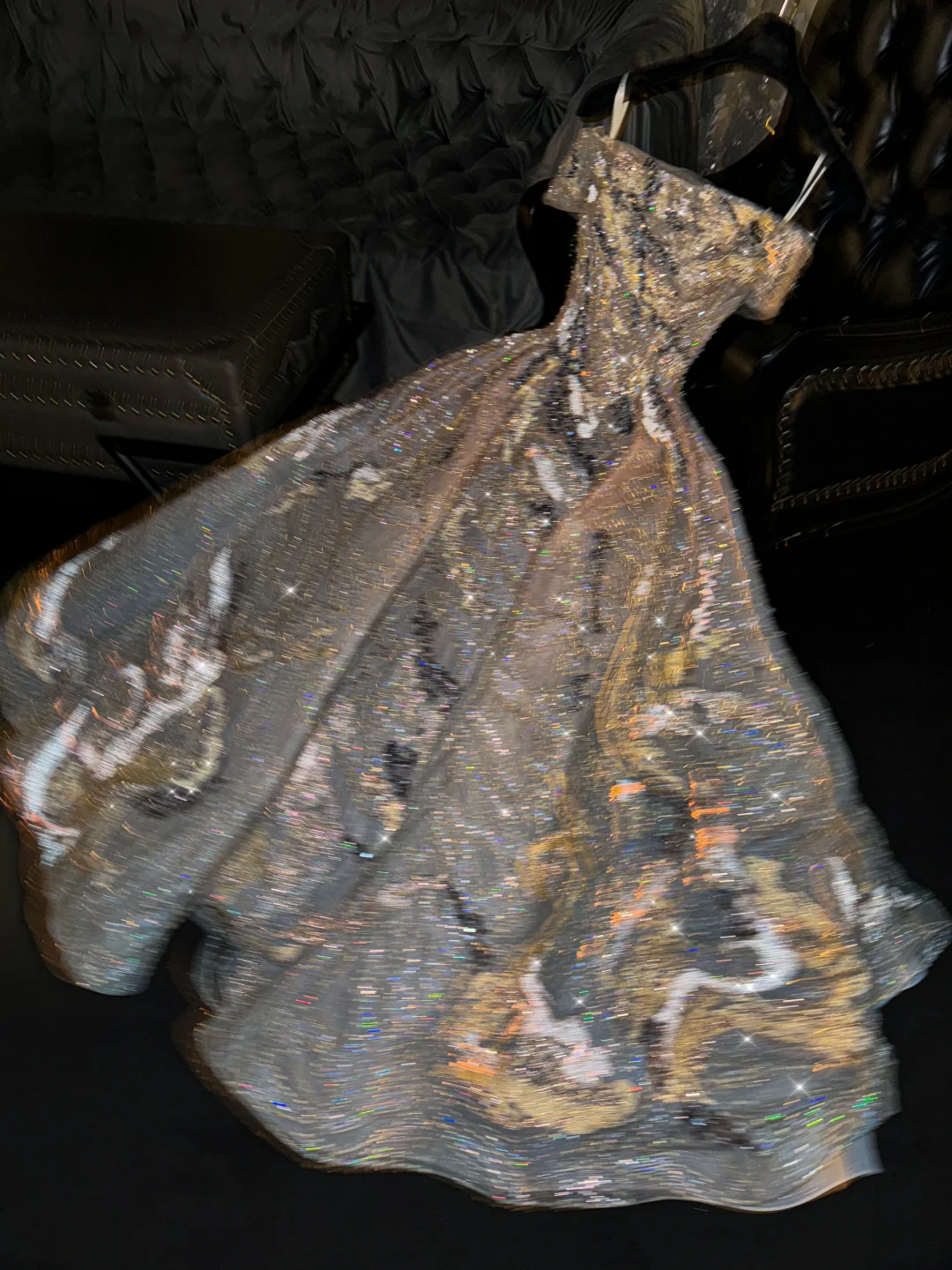 Superbe robe de soirée longue à épaules dénudées et perles, robe d'anniversaire, DP5336