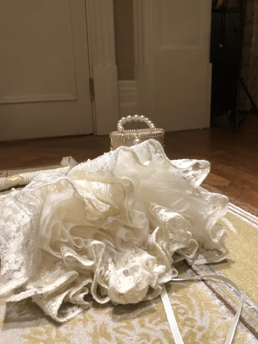 Robe trapèze courte en dentelle blanche à bretelles mignonnes, tenue d'anniversaire, robe de bal, DP5349