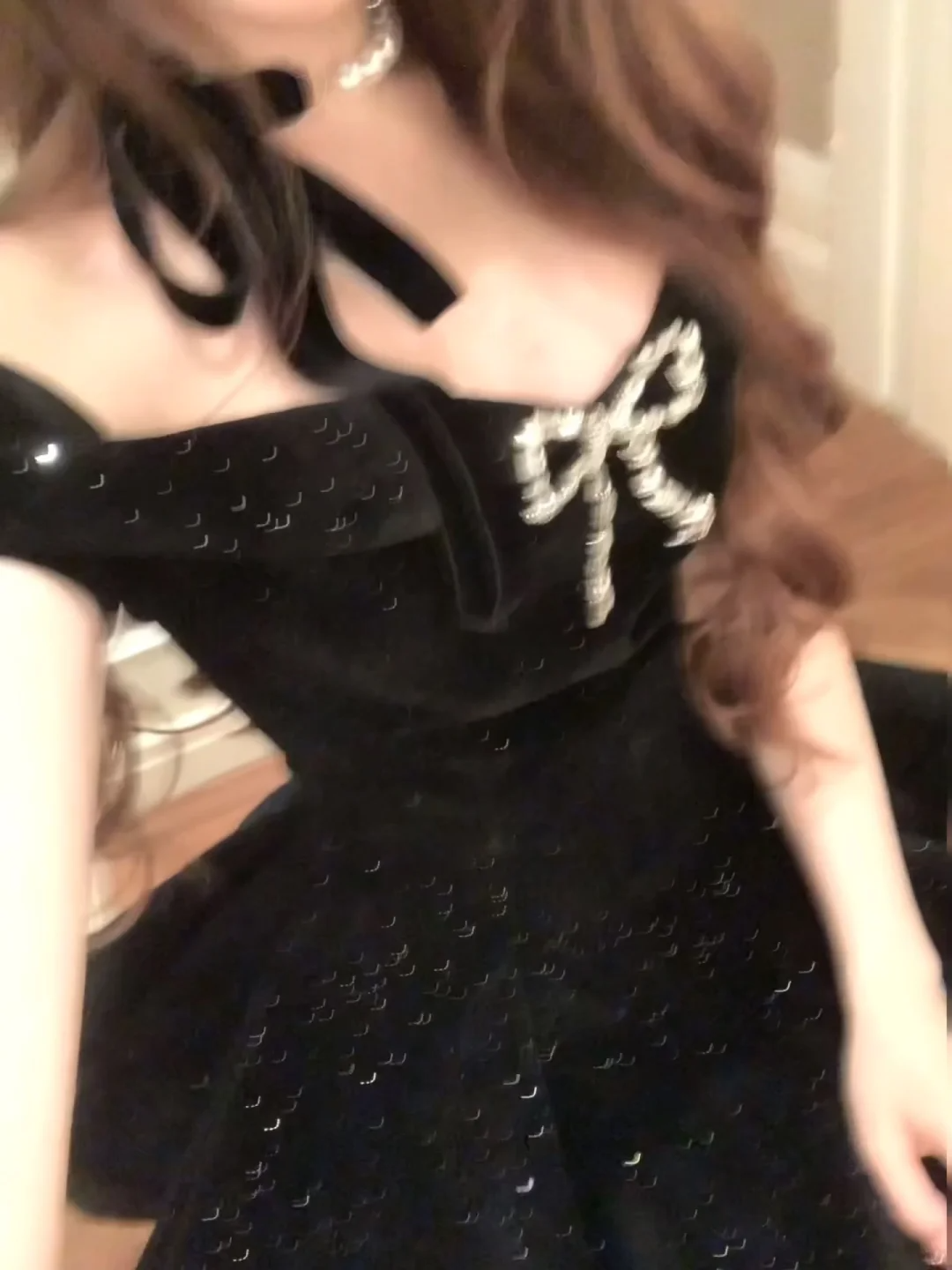 Black Off Shoulder A-Line Short Birthday Outfits Homecoming Dress, DP5350