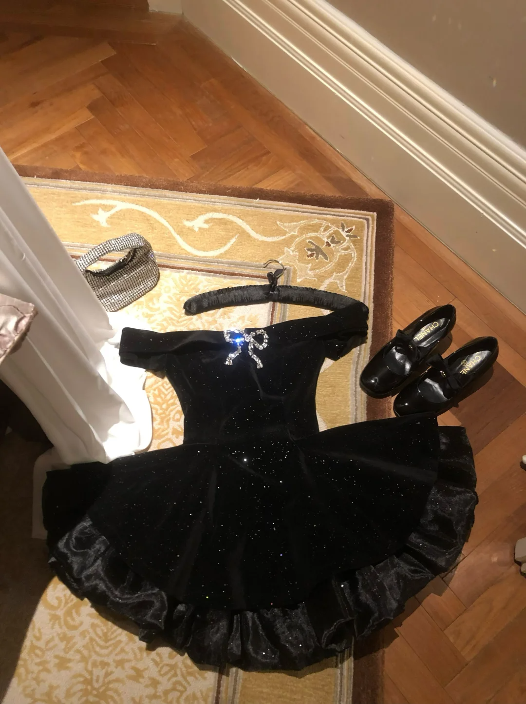 Black Off Shoulder A-Line Short Birthday Outfits Homecoming Dress, DP5350