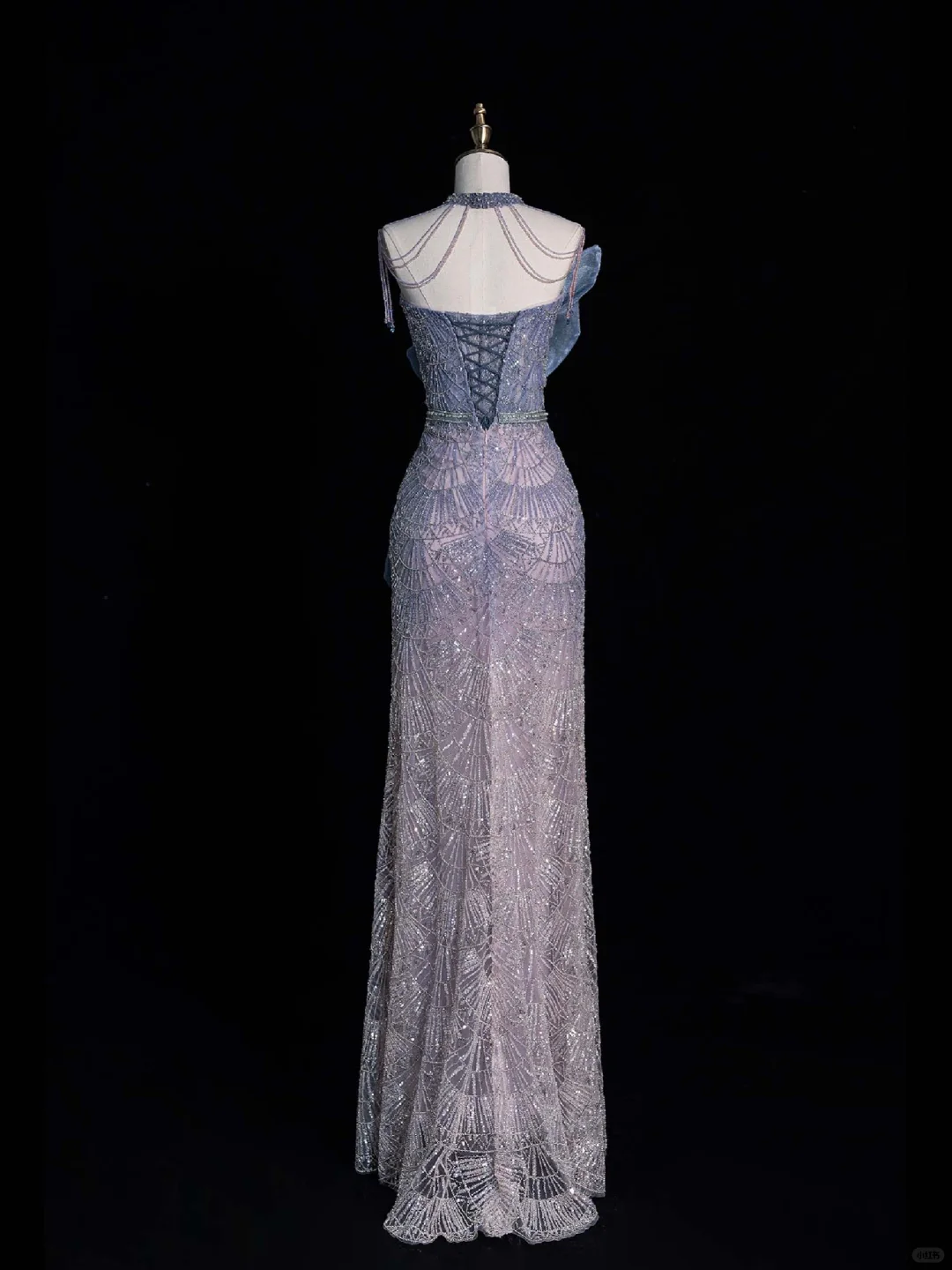 Elegant Strapless Mermaid Beading Ombre Long Evening Party Dresses, DP5472