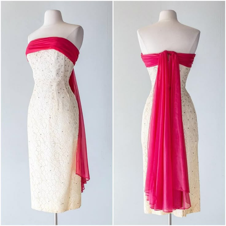 White Strapless Sheath Ankle Length Formal Evening Party Dresses, DP5755