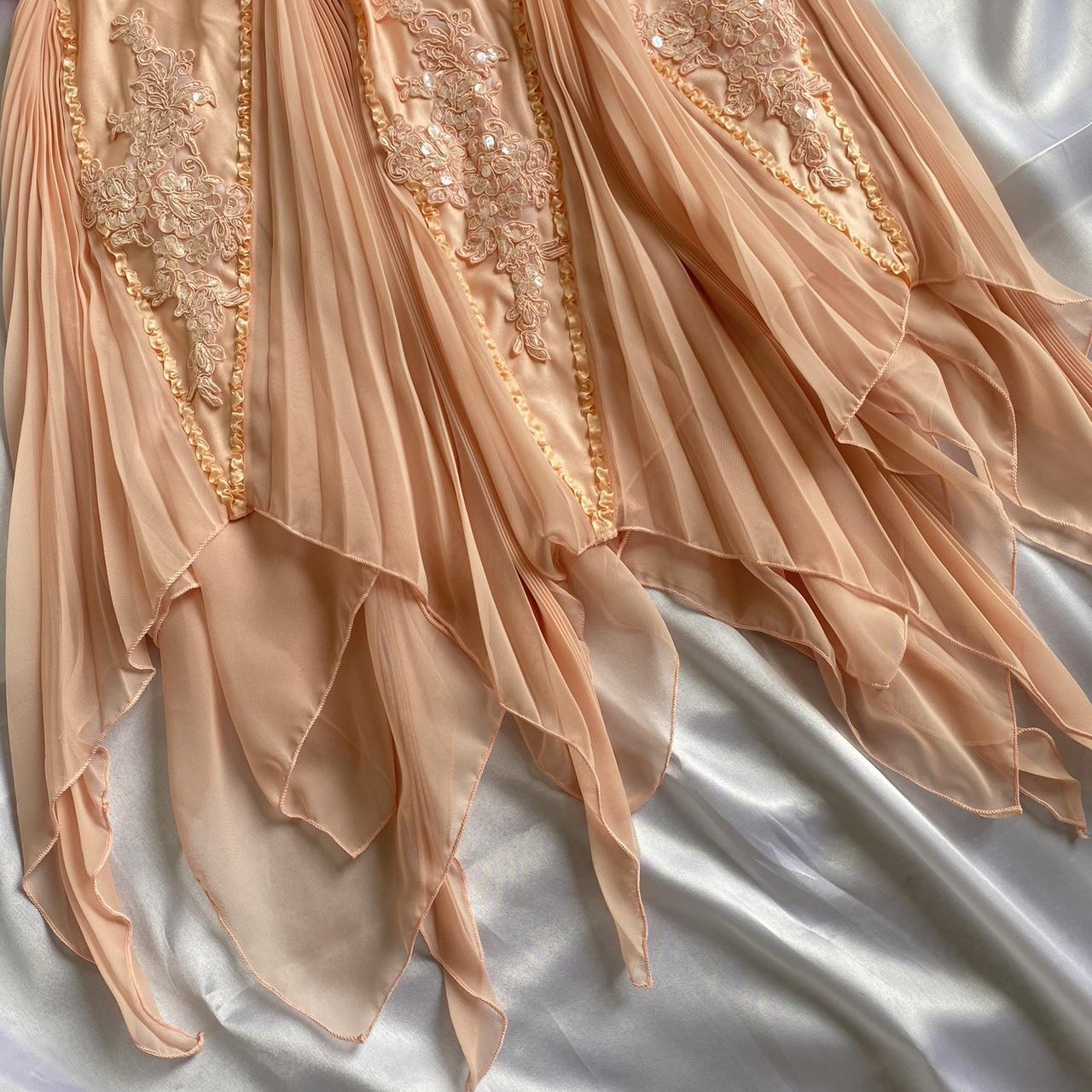 Unique 2 Pieces Appliques Ruffles Long Prom Dress Birthday Outfits, DP3418