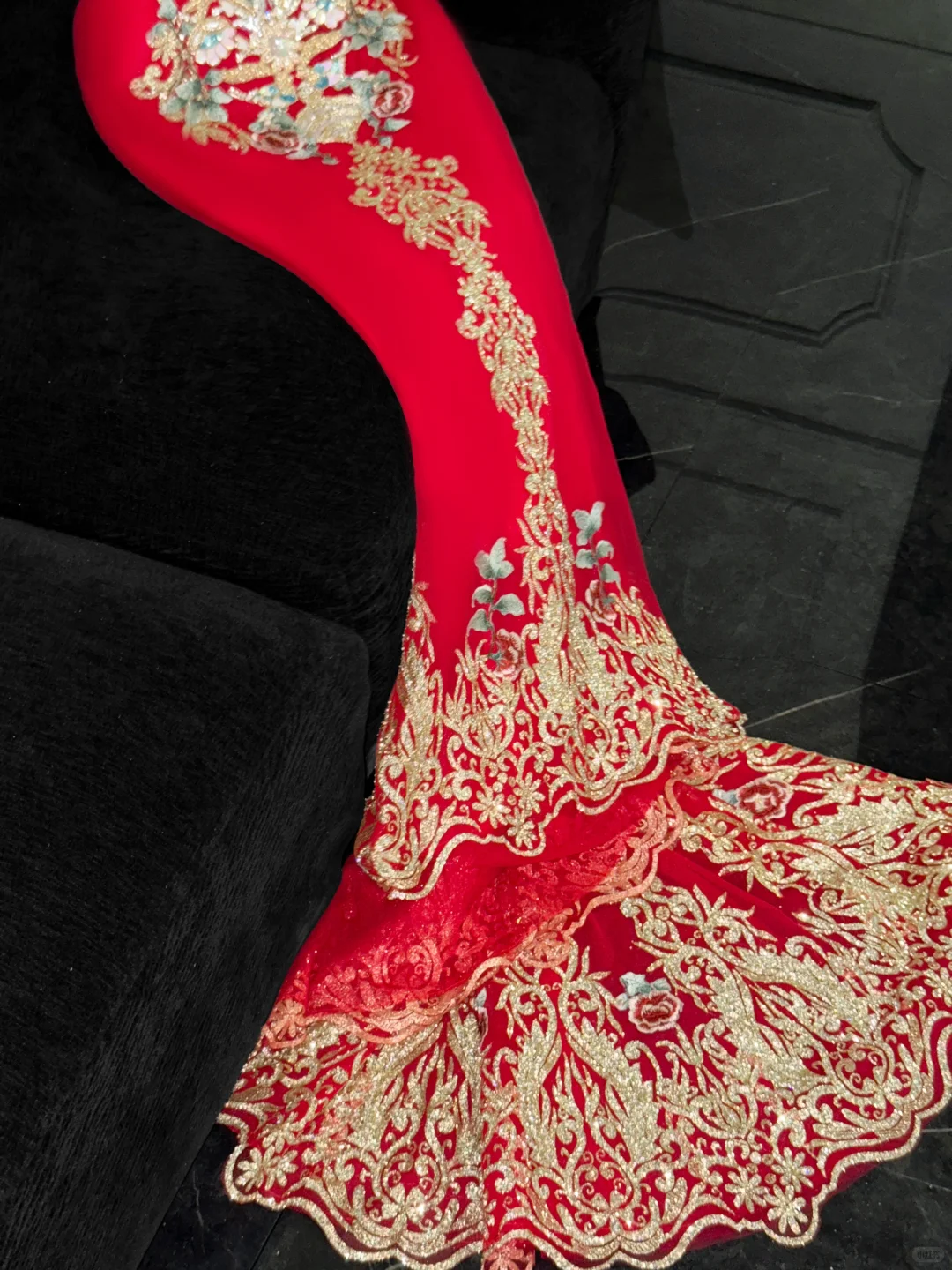 Retro Sparkling Beaded Sequin Mermaid Design Exquisite Embroidery Wedding Outfit Evening Dress Prom Dresses DP6175