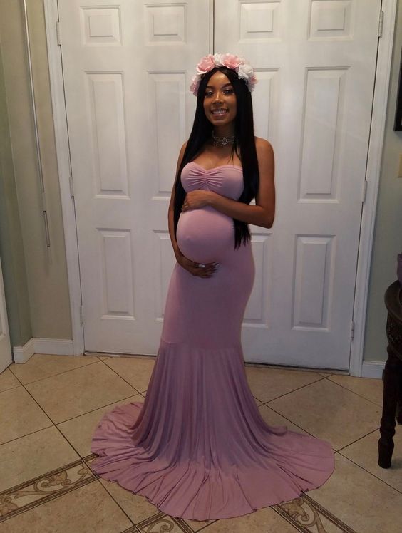 Cotton Maternity Dress Maxi Long Maternity Gown Dresses Cloth For Preg DSProm Cotton Maternity Dress Maxi Long Maternity Gown Dresses Cloth For Preg DSProm