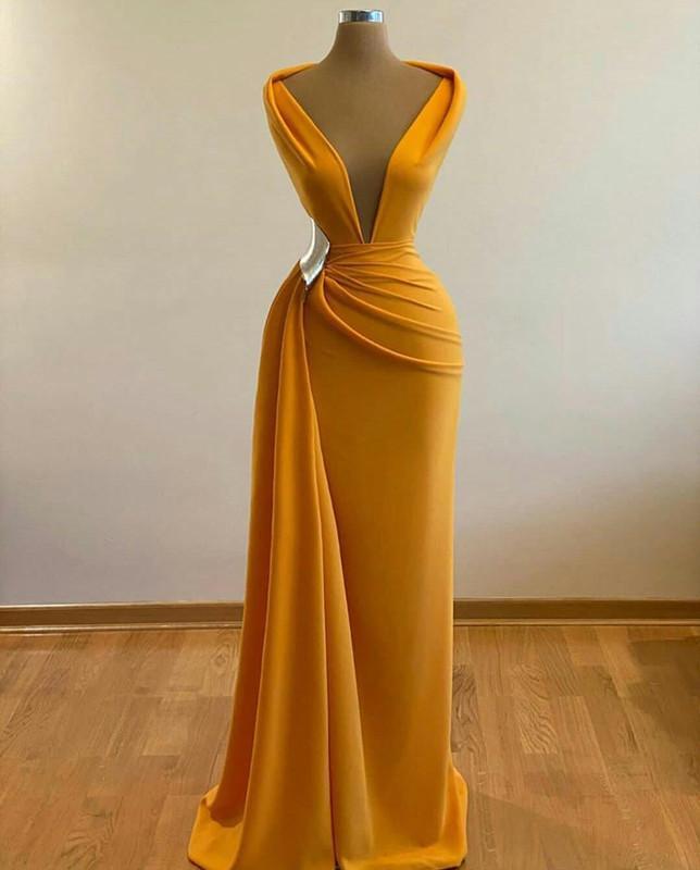 mermaid prom dresses deep neck sexy satin evening dress cheap sweep cocktail dress,DS4580