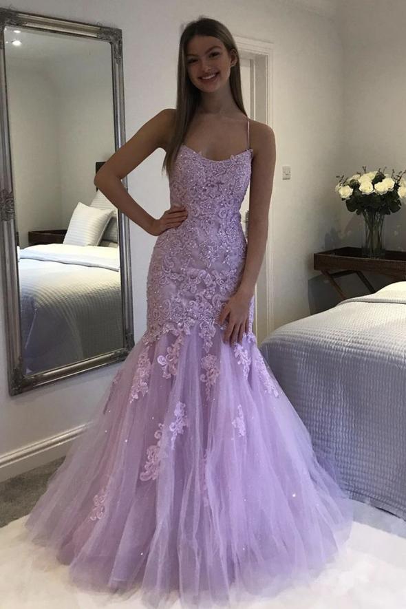 Purple tulle long A line prom dress mermaid evening dress,DS3200 DSProm Purple tulle long A line prom dress mermaid evening dress,DS3200 DSProm
