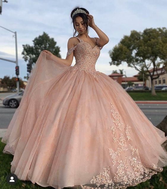 Rosa Ballkleid Ballkleid Brautkleid, DS4525