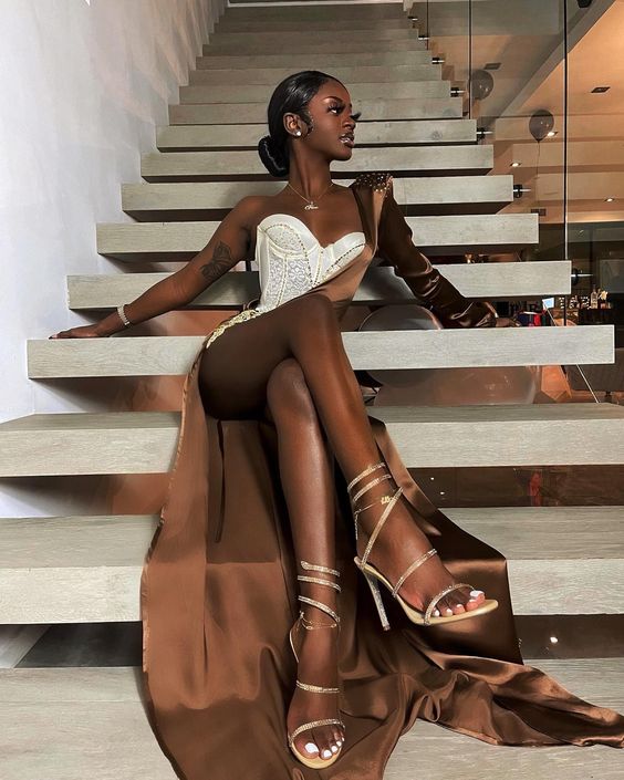 Sexy Black Girl Prom Dress Mermaid One Shoulder Evening Gowns,WD5757 DSProm Sexy Black Girl Prom Dress Mermaid One Shoulder Evening Gowns,WD5757 DSProm