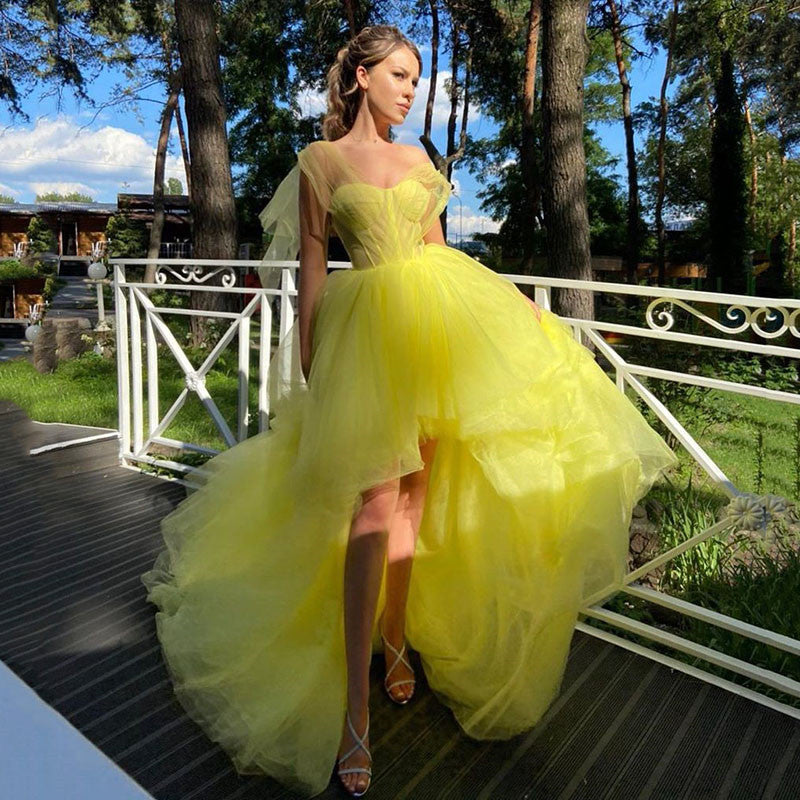 Robe de bal bouffante à col en cœur et épaules dénudées, élégante, avec lacets dans le dos, tenue de soirée, LW055