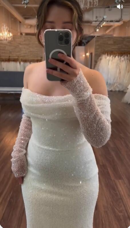 Robe de mariée sur mesure en dentelle, robe de plage, DS4627
