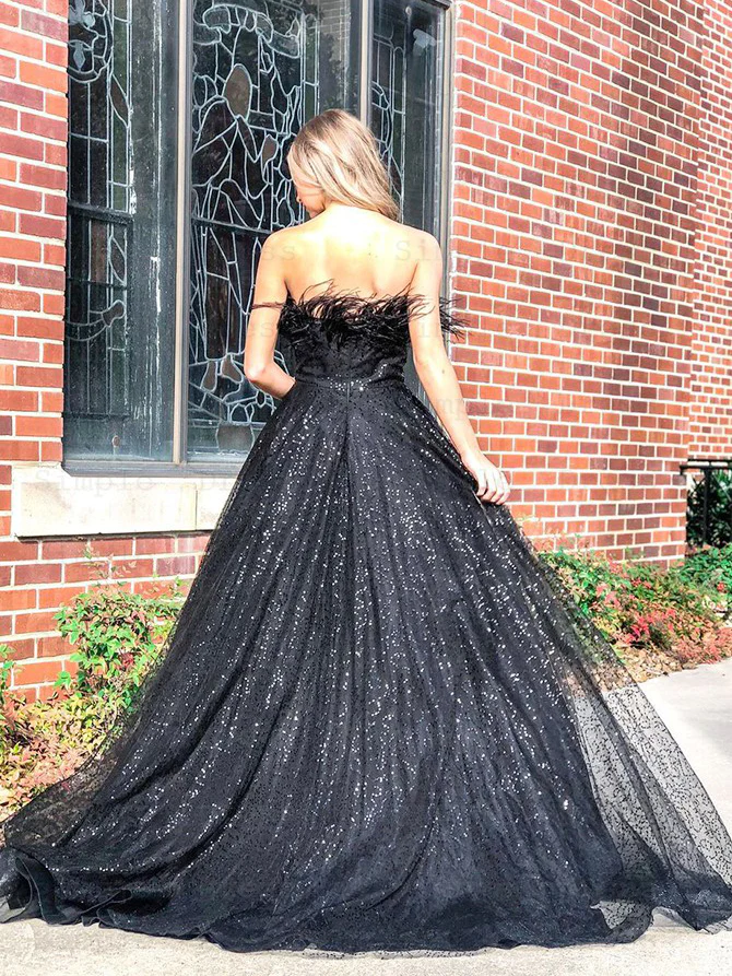 Robe de soirée simple et droite en tulle, coupe trapèze, DS2722