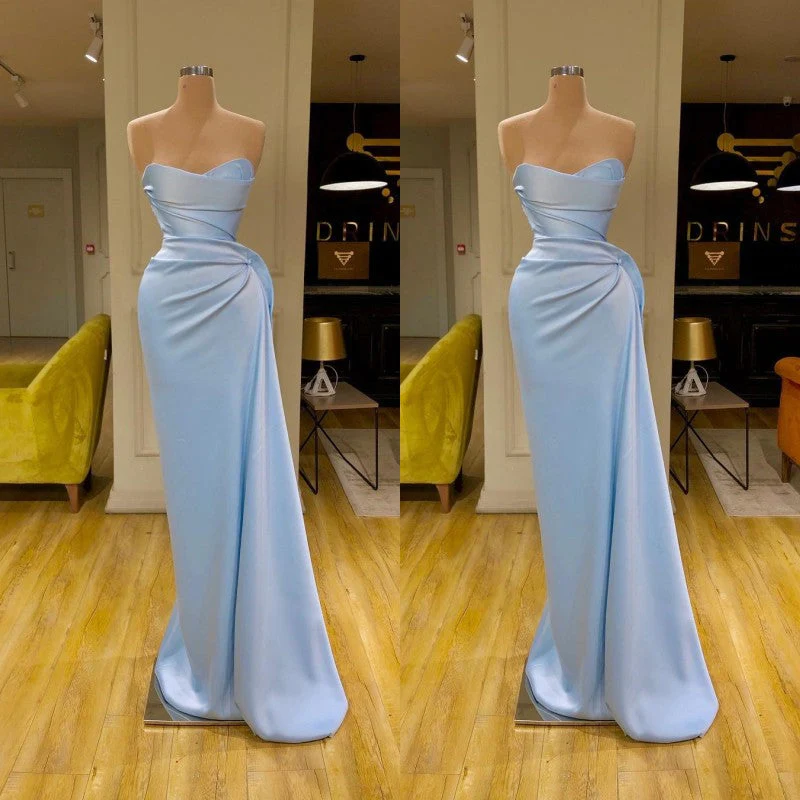 Blaue Meerjungfrau Sweetheart Günstige Lange Ballkleider,Abend Party Kleider,DS5027