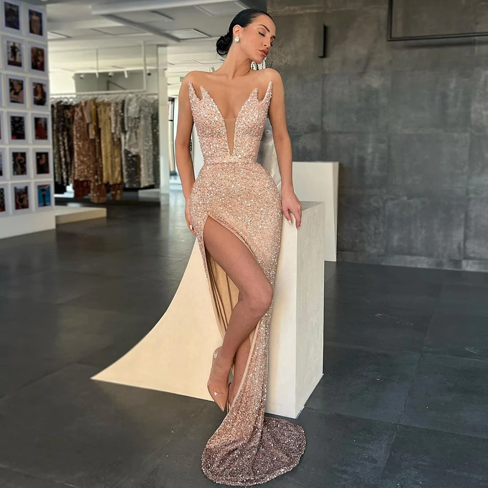 elegant prom dresses 2022 Charming Black Spotted Prom Dresses 2022 A-Line / Princess Spaghetti Straps Sleeveless Backless Floor-Length / Long Prom Formal Dresses