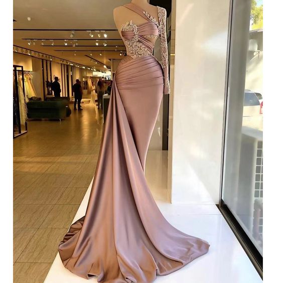 Pink prom dresses, lace prom dresses, evening dresses, custom make prom dress, arabic prom dress, new arrival evening dresses, fashion evening gowns, elegant prom dress, 2022 prom dress, arabic prom dress, pleats prom dress, pink formal dress,DS4968